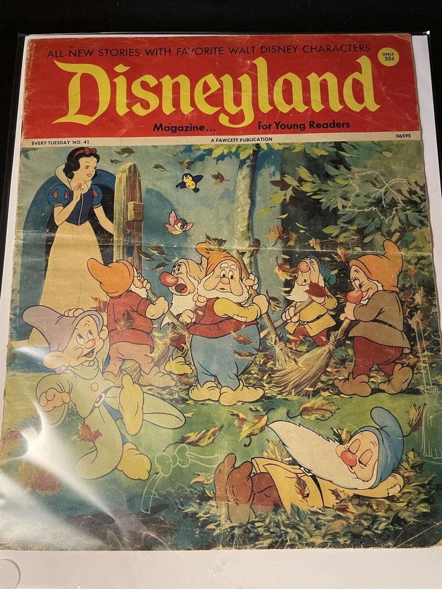 Disneyland Magazine for Beginning Readers 1972 Fawcett Snow White