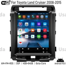 For Toyota Land Cruiser Touch Screen Player 12.1"car Radio Stereo Gps Navigation
