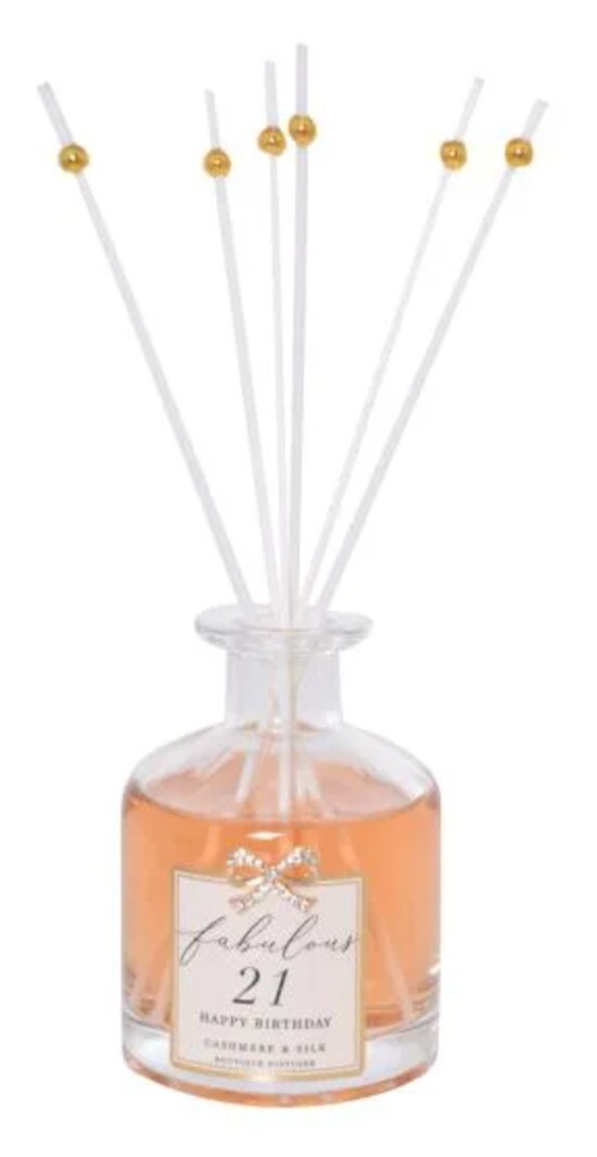 21st Birthday Reed Diffuser Jewelled Bottle Home Fragrance - Cashmere ...