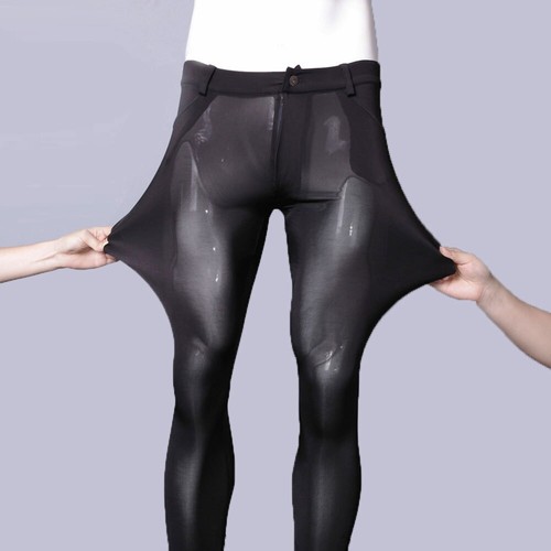 Men Sexy Pants Stretchy Tight Leggings 
