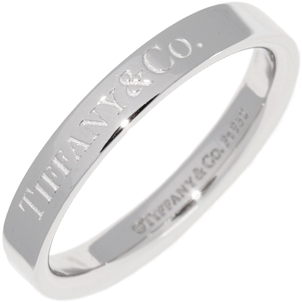 Tiffany & Co. Pt950 Flat Band US Size No. 6-6.5 Ring From Tiffany & Co. Pt950 Flat Band US Size No. 6-6.5 Ring From