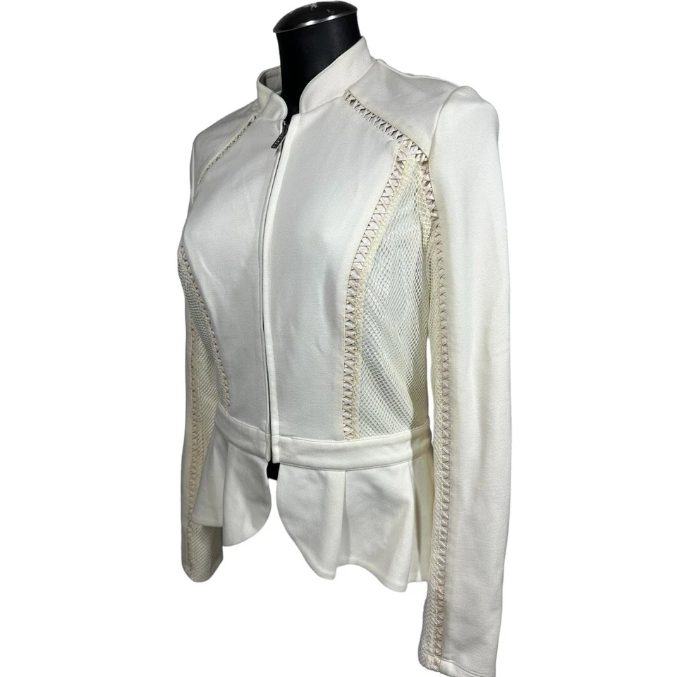 Chaqueta para mujer ALICE by Temperley 8 nueva con etiquetas chaqueta arpa marfil cremallera completa venta al por menor $440 Foto 4 de 4