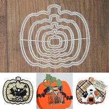 Nesting Pumpkins Cutting & Embossing Dies – Halloween Autumn Thanksgiving