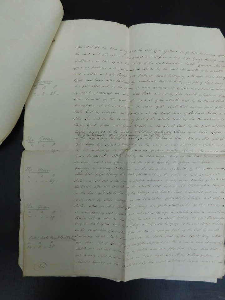 RARE ANTIQUE DOCUMENT 1797 JUDGEMENT OF LAND VALUE DISPUTE, OXFORD eBay