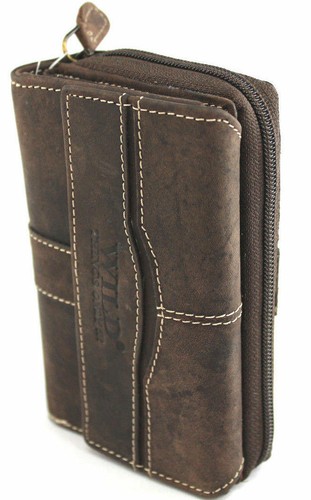 Damen Echt Leder Portemonnaie Portmonee Geldbörse Geldbeutel Etuis Wallet RFID - Bild 15 von 96