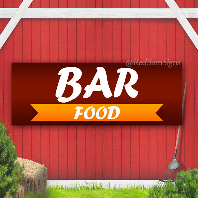 Bar Food Indoor Outdoor Vinyl Banner Design