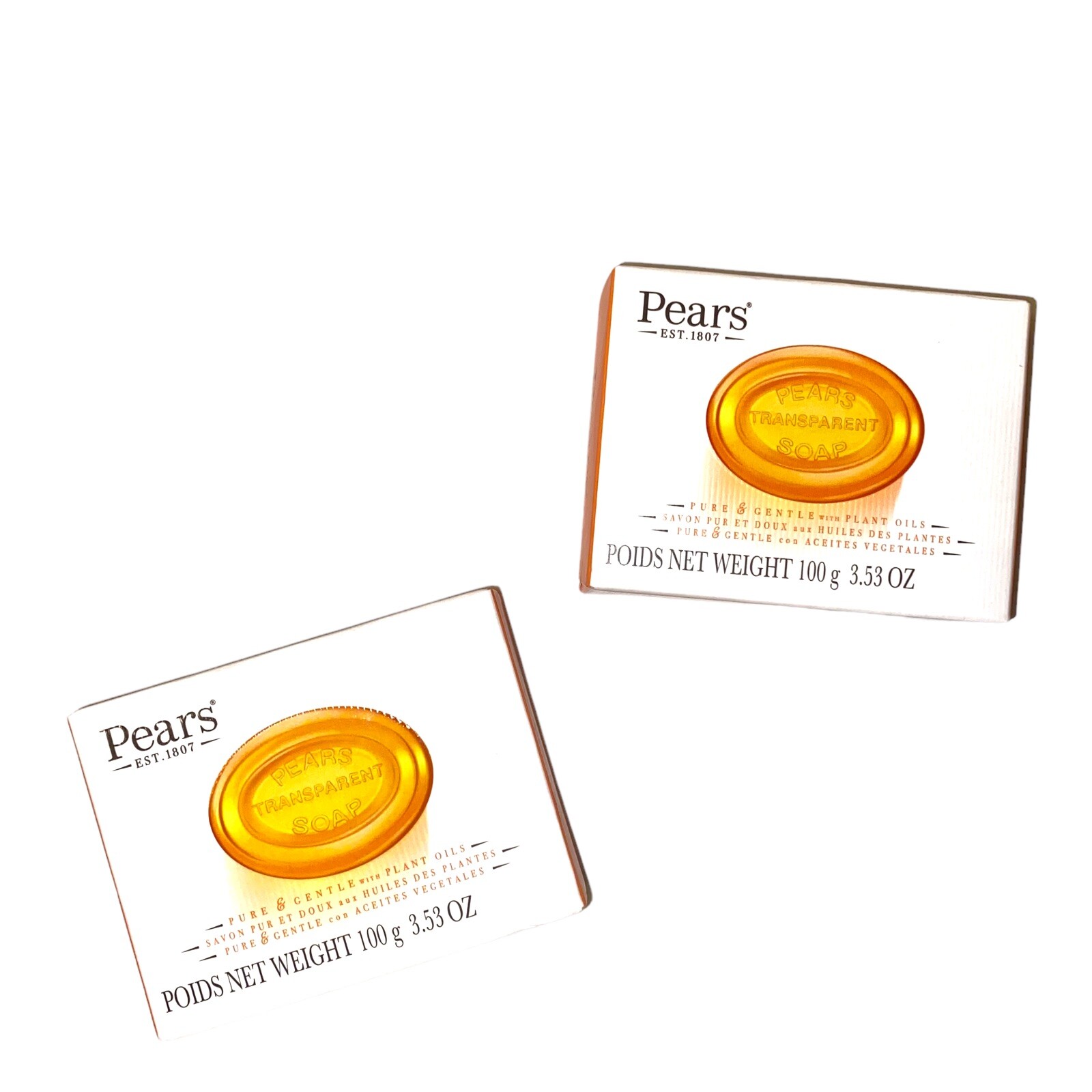 2 Pears Transparent Glycerin Bar Soaps 3.53 Oz Each eBay