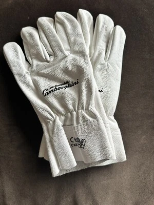 Lamborghini Leather White Gloves - Photo 1/4