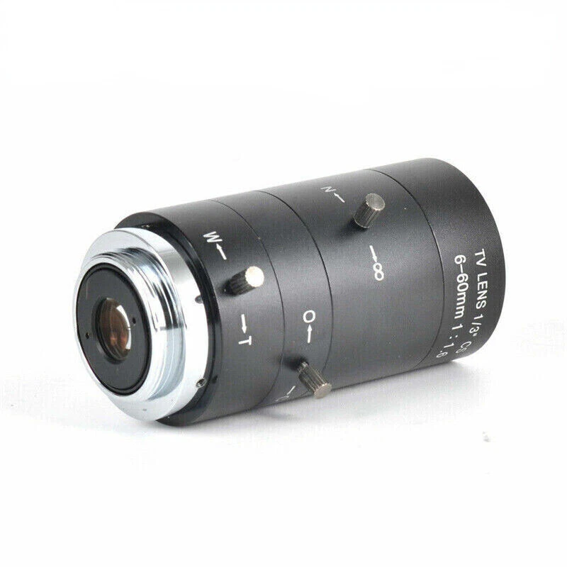 DIY Nachtsicht-CCTV-Kameraobjektiv 6-60mm F1.6 Manuelle Iris CS-Mount 1/3 " - Bild 2 von 4