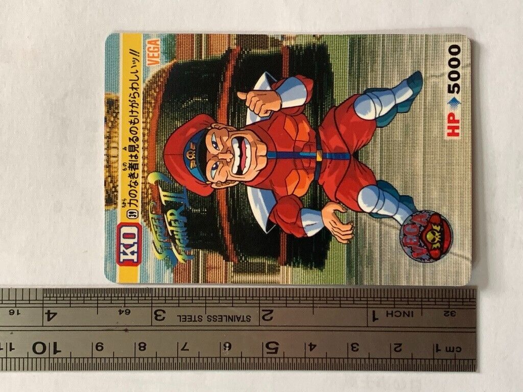 Vega Street Fighter II Arcade capcom JAPAN GAME CARDDASS No.5 Vintage 1993  #2