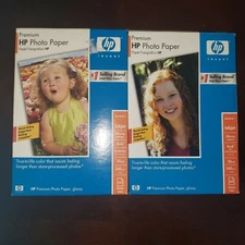 HP Premium 4 X 6 Gloss Photo Paper 100 Count Borderless w/ Open Pack Of 30