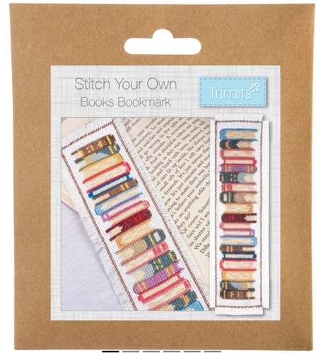 Trimits - Books Bookmark Counted Cross Stitch Kit