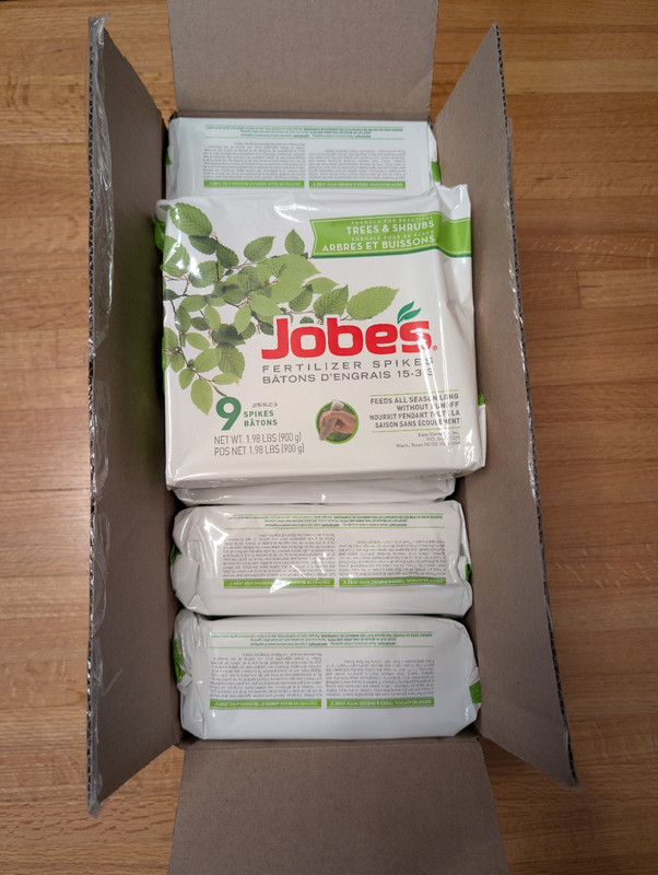 Jobe's Organics Fertilizer Spikes - 54 Count, Case of 6 Packs - Trees and Shrubs