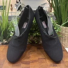 Munro Women’s 7.5W Black Slip In Heels M190487 Comfort Made In USA