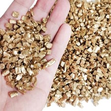 1.3 LBS 3-8 mm Gold Crushed Glass Chips for Resin Crafts  Home Decoration