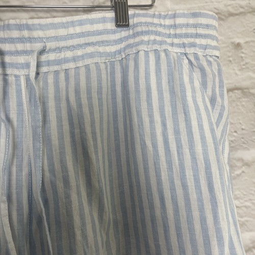 Tommy Bahama Pants Extra Large Blue 100% Linen Striped Drawstring size XL.#P5 - Picture 4 of 22