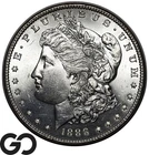 1888 Morgan Silver Dollar Coin, Blast White Gem BU++
