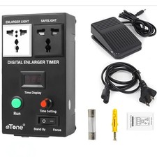 Precision Digital Enlarger Timer Precision W/Foot Switch Darkroom Photo Equipmet