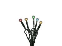 Konstsmide Weihnachtsbeleuchtung Micro LED Lichterkette 10 Bunte Dioden