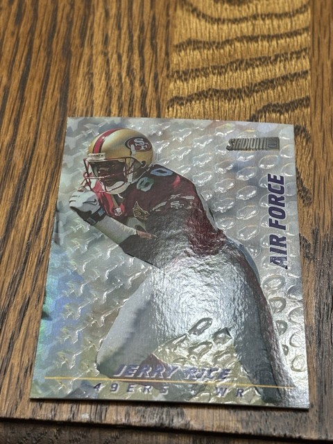 1997 Stadium Club Jerry Rice Air Force Offensive Strikes #AF1 Embossed 49ers HOF