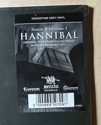 HANNIBAL Soundtrack Season 2 Vol 1 2LP 2014 Grey Vinyl Brian