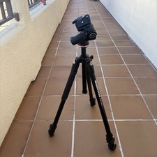 Manfrotto 290 Xtra Aluminum Tripod 3-Section MT290XTA3 MH804-3WUS Head Black
