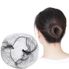 100 PCS 30 Inch Invisible Hair Nets Bun Cover Elastic Edge Mesh Hairnet Stret...