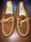 Minnetonka Moccasin Men's 11 Sheepskin Hardsole Slippers AUTHENTIC