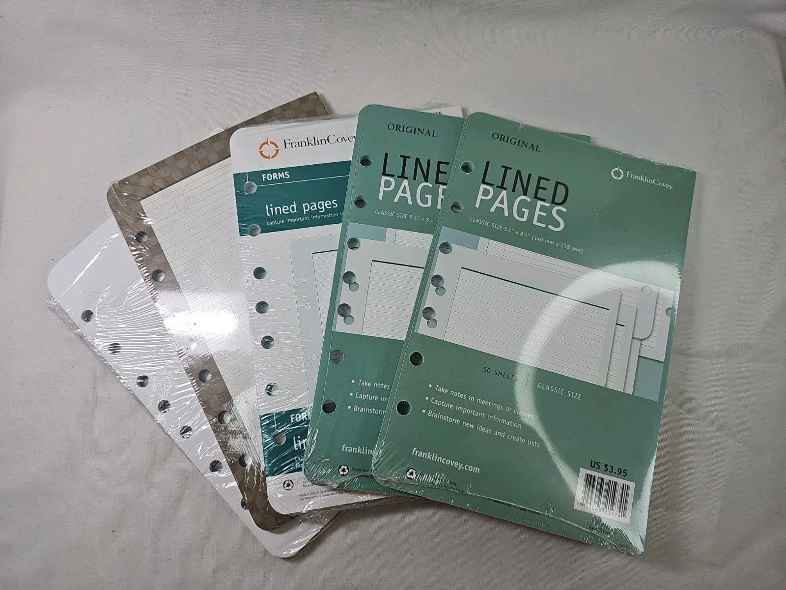 Franklin Covey Classic 7-Hole Original Lined 200 Pages 5.5x8.5" & Planning Pack
