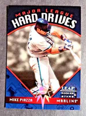 1998 Leaf Rookies and Stars #8 Mike Piazza Major League Hard Drives  /2500