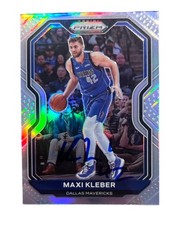 Maxi Kleber Signed Card Panini Prizm Silver In Person Autograph Lakers