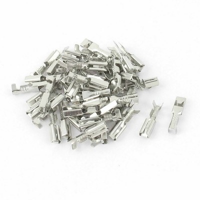 50Pcs2.8mm Non InsulationFemale Crimp Spade Terminal Electrical WireConnector KD
