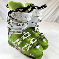 Lange XT 100 LV Womens Ski Boots 23.5 267mm Walk Mode Thinsulate Green