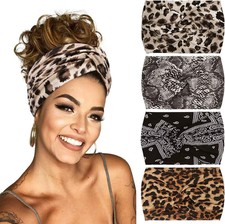 Widening 18CM Stretch Sports Headband Printed Hairband Headscarf Unisex