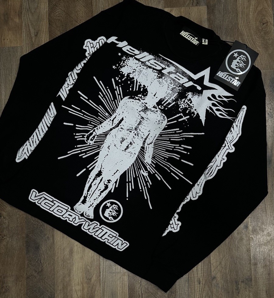 Hellstar Victory Black Long Sleeve Size M 2025 Release Brand New With Receipt