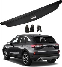 Fits 20-26 Ford Escape Cargo Cover Retractable Reartrunk Luggage Shade Black