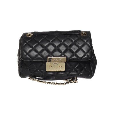 Michael Kors, Umhängetasche, Sloan, Damen, Leder, Schwarz, 25, 9, 20 cm #2G5