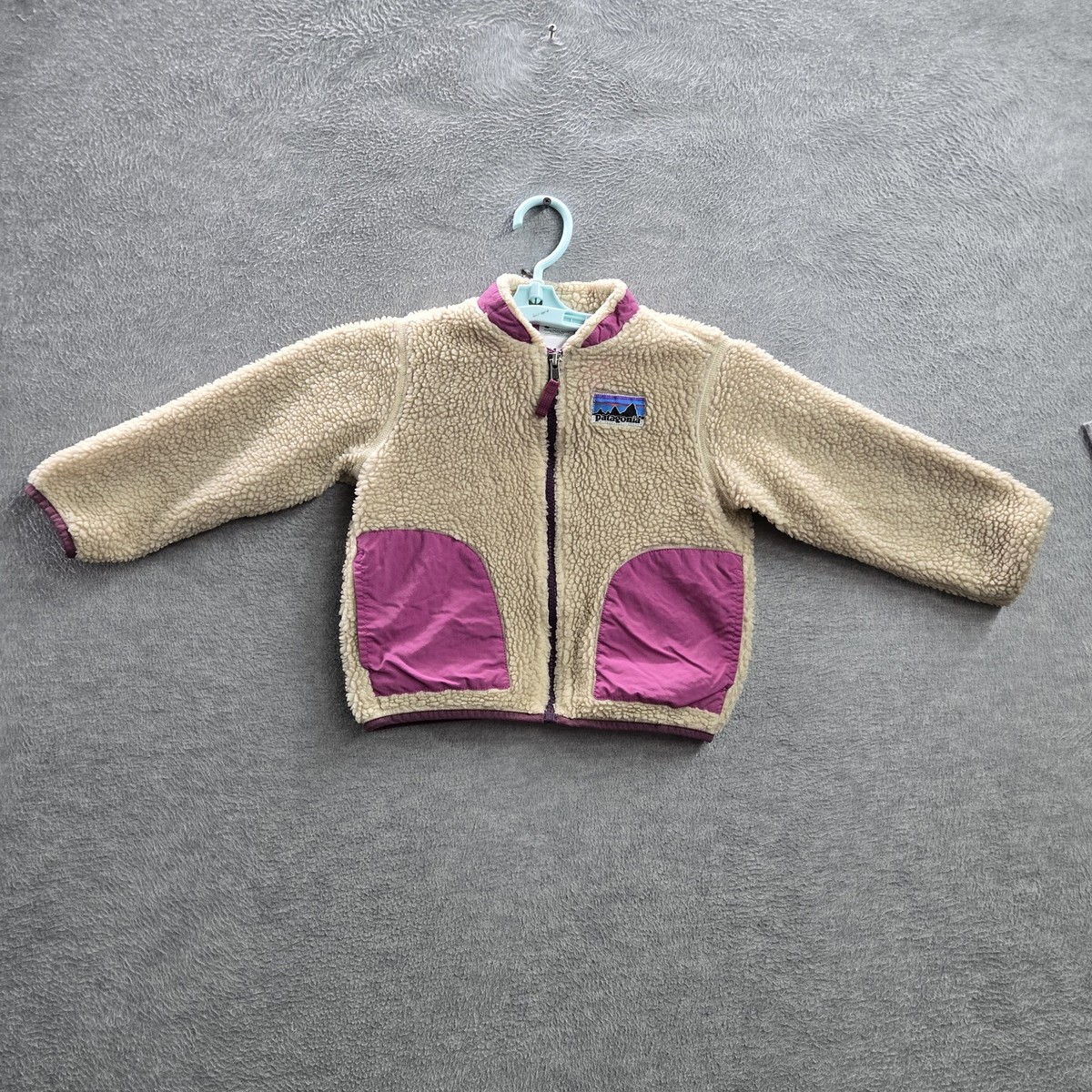 Purple Patagonia 4t Jacket Patagonia Kids Jacket 4T Beige Purple