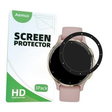 Compatible for Garmin Venu 3S Screen Protector 3 Pack Smart Watch 3D Full