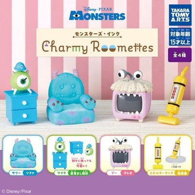 Monsters, Inc. Charmy Roomettes [4er Set] Takara Tomy Arts Kapselspielzeug...