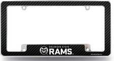 Colorado State University Rams Metal License Plate Frame Chrome Tag Cover...