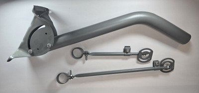 DIRECTV J-Mount 2'' OD Slimline Satellite Dish Mast Mount Kit with Support Braces