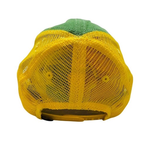 Cappello camionista bambino John Deere verde e giallo snapback cappuccio regolabile logo - Foto 6 di 9