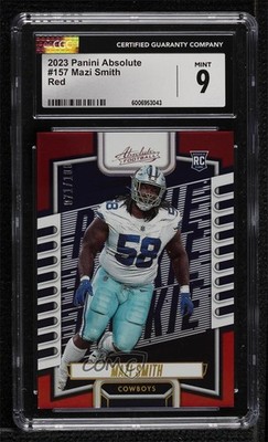2023 Absolute Rookies Red Spectrum /100 Mazi Smith #157 CGC 9 Mint Rookie RC c6h