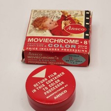 Vintage Ansco Moviechrome 8 Color *EMPTY TIN* For Movie Prop