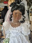 Vintage Morning International 22" Doll+Stand Sophia African American Bride /2500 — photo 2
