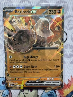 2025 Pokemon TCG Regirock Ex DRI EN 101/182 SV Destined Rivals Double Rare 