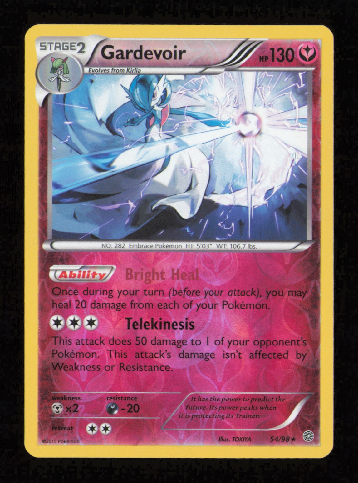Gardevoir 54/98 Holo Rare Ancient Origins Pokemon Reverse Holo Lightly Played