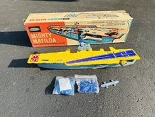 RARE! REMCO BATTERY OPERATED MIGHTY MATILDA MOTORIZED AIRCRAFT CARRIER