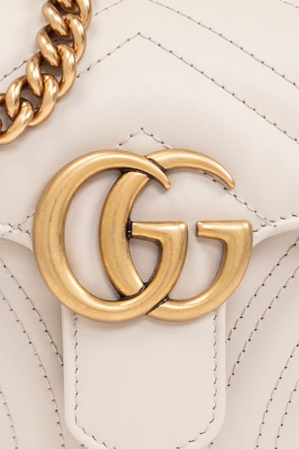 Gucci - Women - ‘GG Marmont Mini’ shoulder bag - Cream thumbnail 6